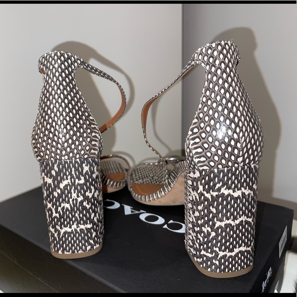 Coach real snake skin block heels - Picture 8 of 8